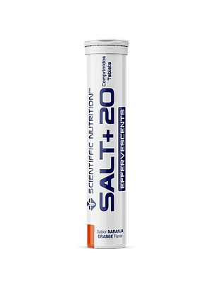 Salt + Sais Minerais e Electrólitos Laranja 20 Pastilhas Efervescentes Scientiffic Nutrition