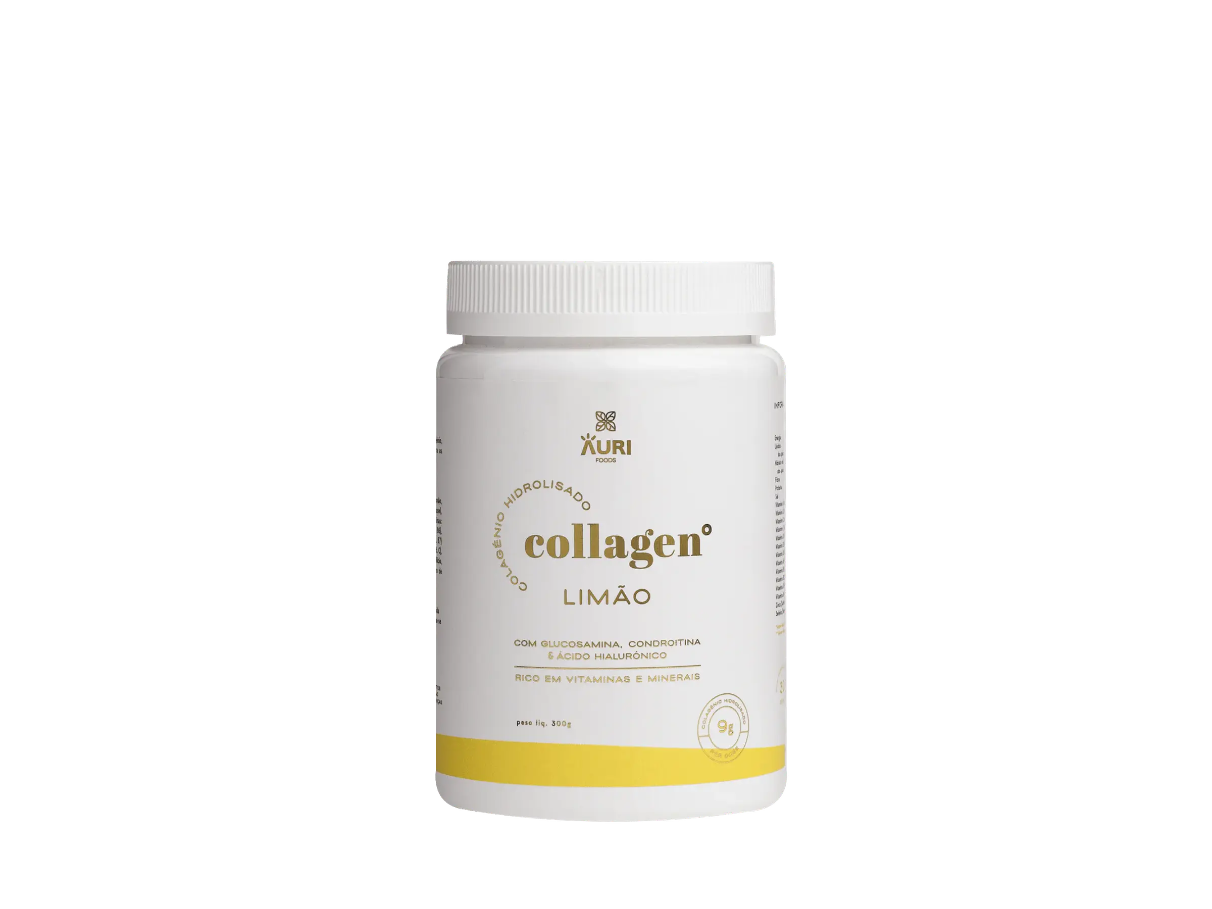 Colagénio Hidrolisado Limão 300 gr Auri Foods 1