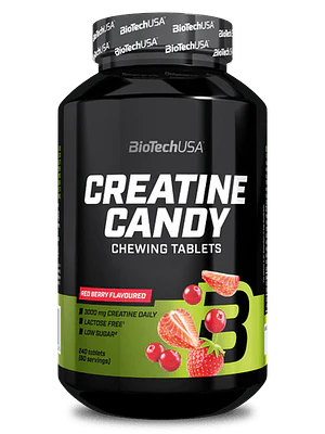 Creatine Candy Morango 240 Comprimidos BiotechUSA