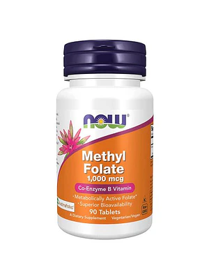 Ácido Fólico Methyl Folate 1000 Mcg 90 Comprimidos Now