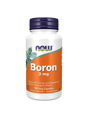 Boron 3 mg 100 Cápsulas Now
