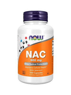 Nac 600 mg 100 Cápsulas Vegetais Now