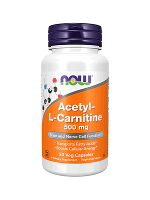 Acetyl L-Carnitine 500 Mg 50 Cápsulas Now