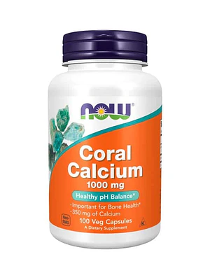 Coral Calcium 1000 mg 100 Cápsulas Vegetais Now