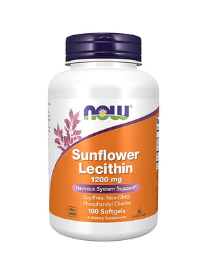 Sunflower Lecithin (Lecitina de Girassol) 1200 mg 100 Softgels Now
