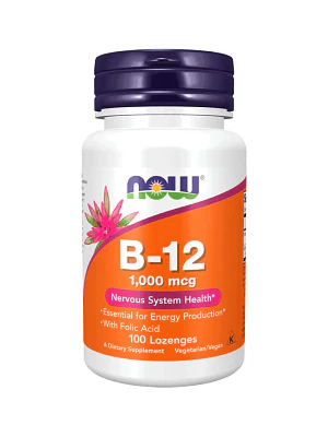 Vitamin B-12 1000 mcg 100 Lozenges Now