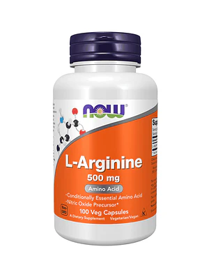 L-Arginine 500 mg 100 Cápsulas Now
