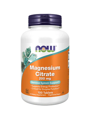 Magnesium Citrate (200 Mg) 100 Comprimidos Now