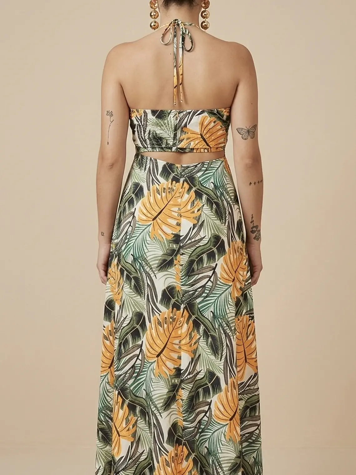 VESTIDO STRAPLESS ESTAMPADO BRASILEÑO 2