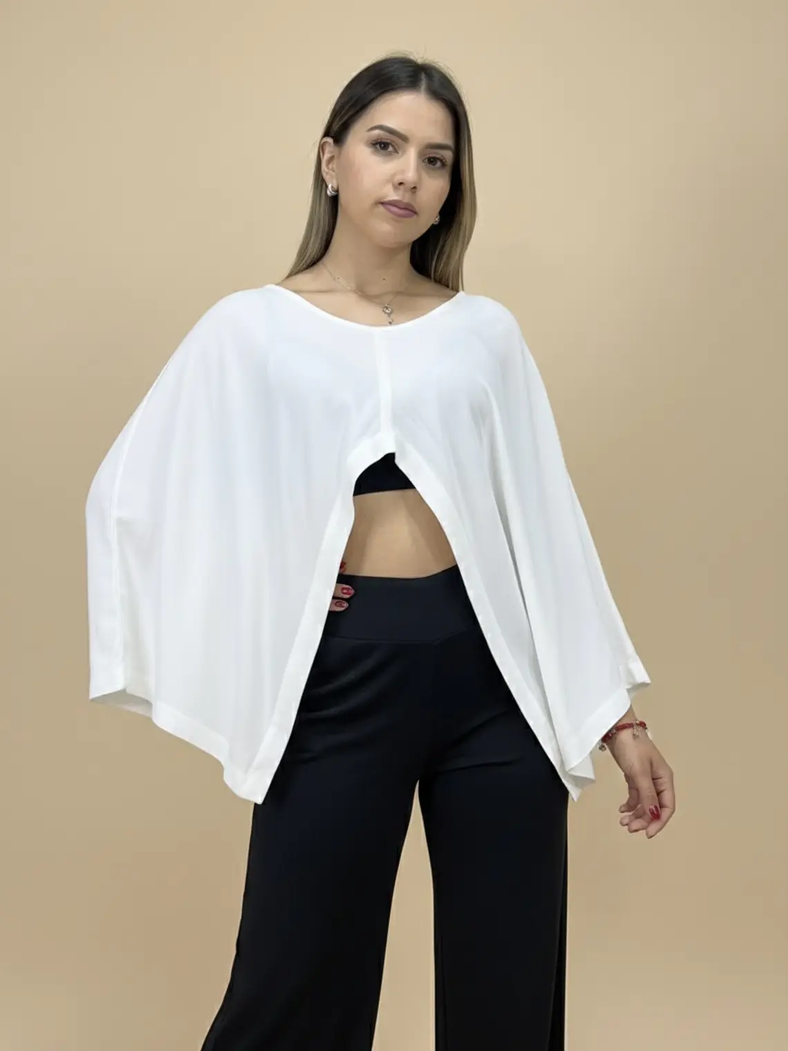 TAPADO BRASILEÑO CON MANGAS VISCOSA 1