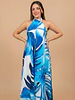 VESTIDO CUELLO HALTER ESTAMPADO BRASILEÑO - Miniatura 1