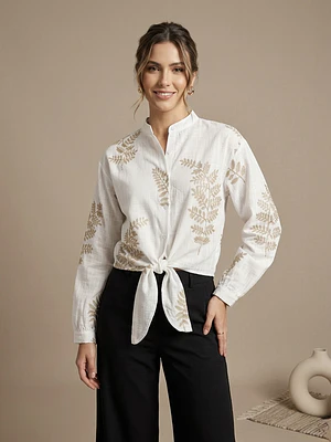 BLUSA BORDADA BRILLOS