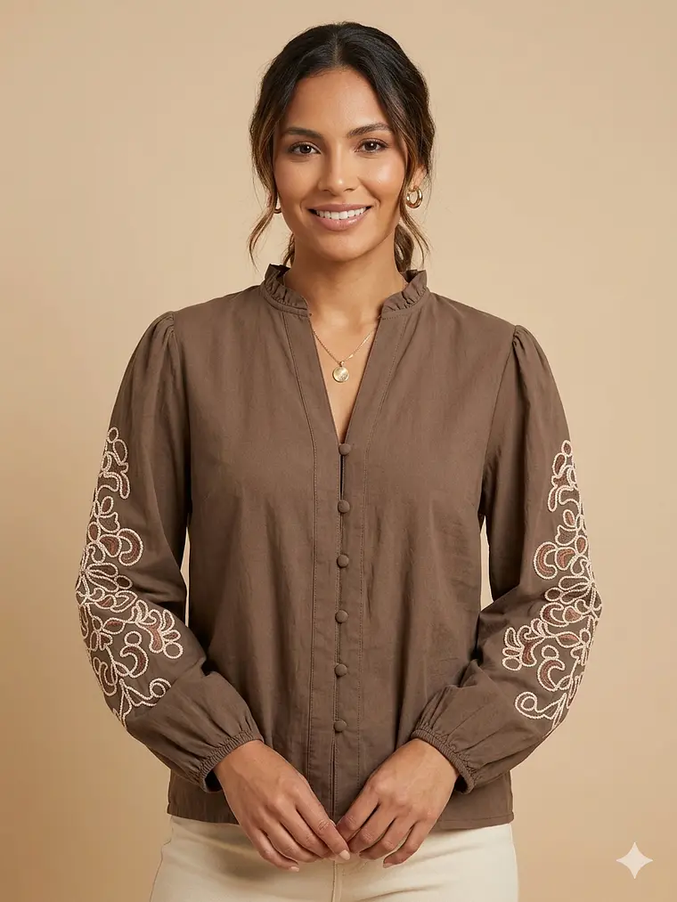 BLUSA MANGA BORDADOS 3