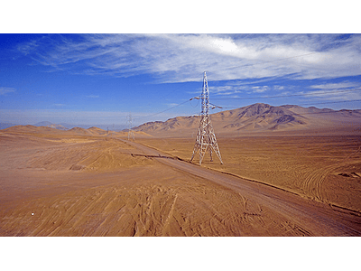 Photo Atacama power line