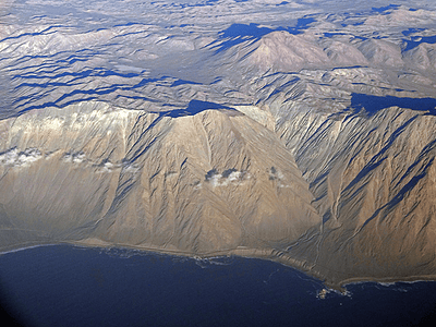 Photo mountain range of the north coast Chile