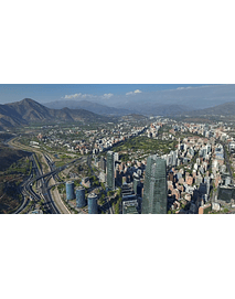 aerial video Santiago city 03