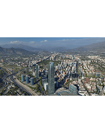 aerial video Santiago city 04