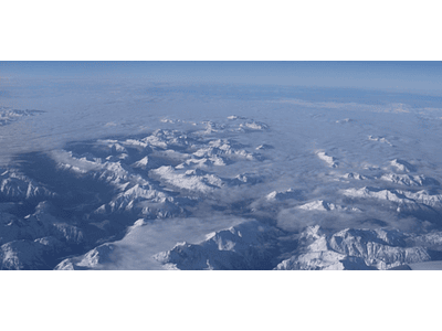 Extreme southern video of Chile mountain range and snow # 01