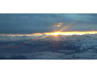Aerial Video Sunrise in Cordillera de Los Andes, Chile. # 16