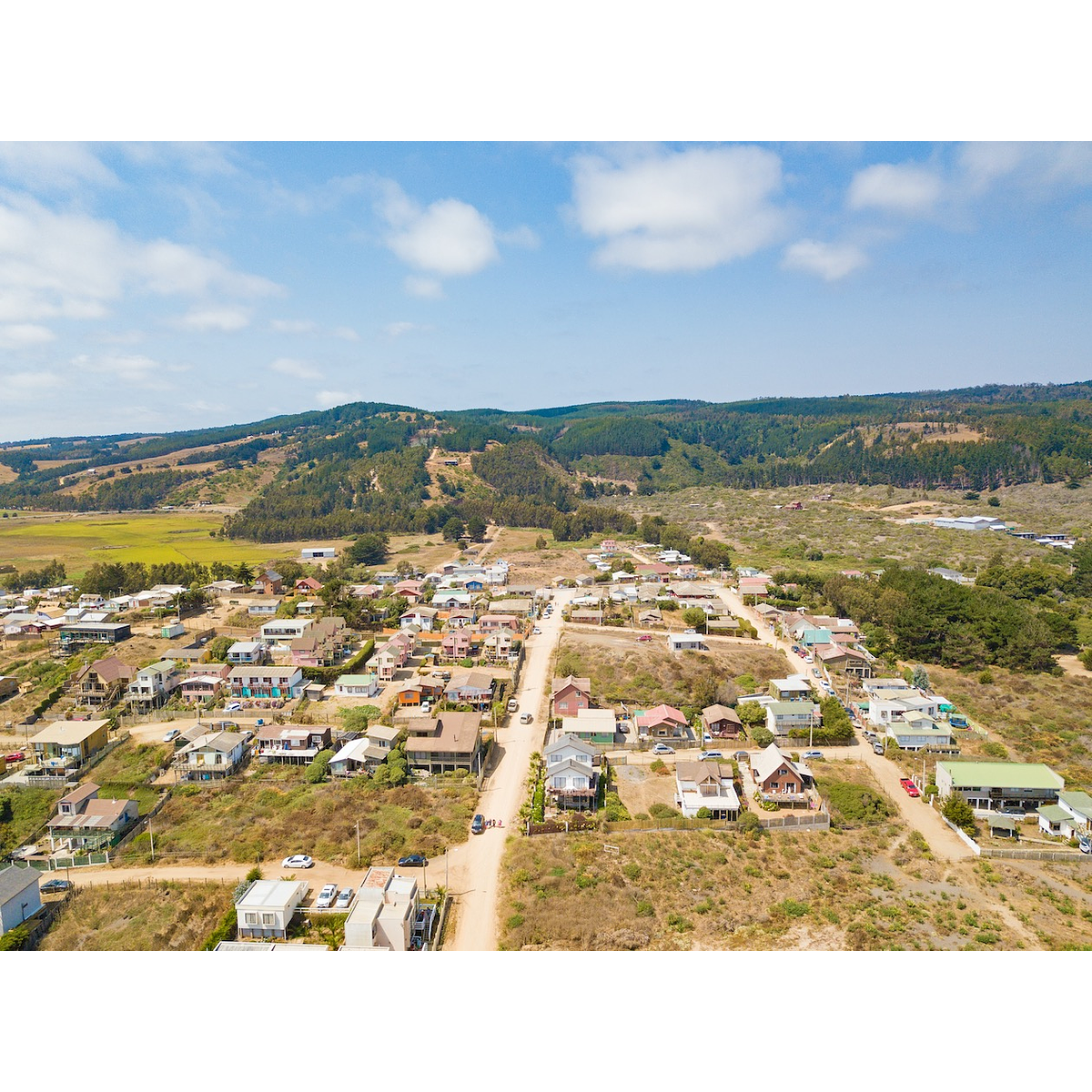 Foto aérea Cahuil. Chile