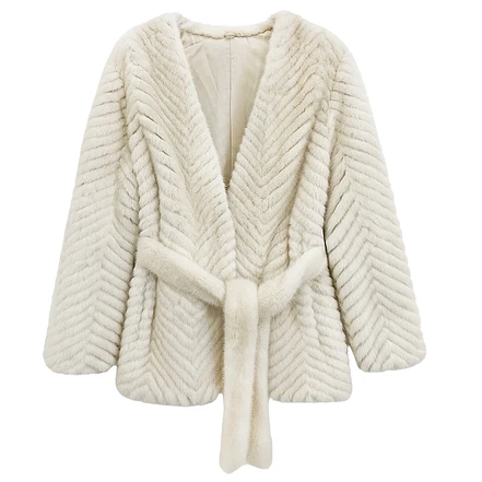 Velvet Imitation Mink Fur Coat 1