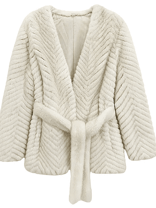 Velvet Imitation Mink Fur Coat