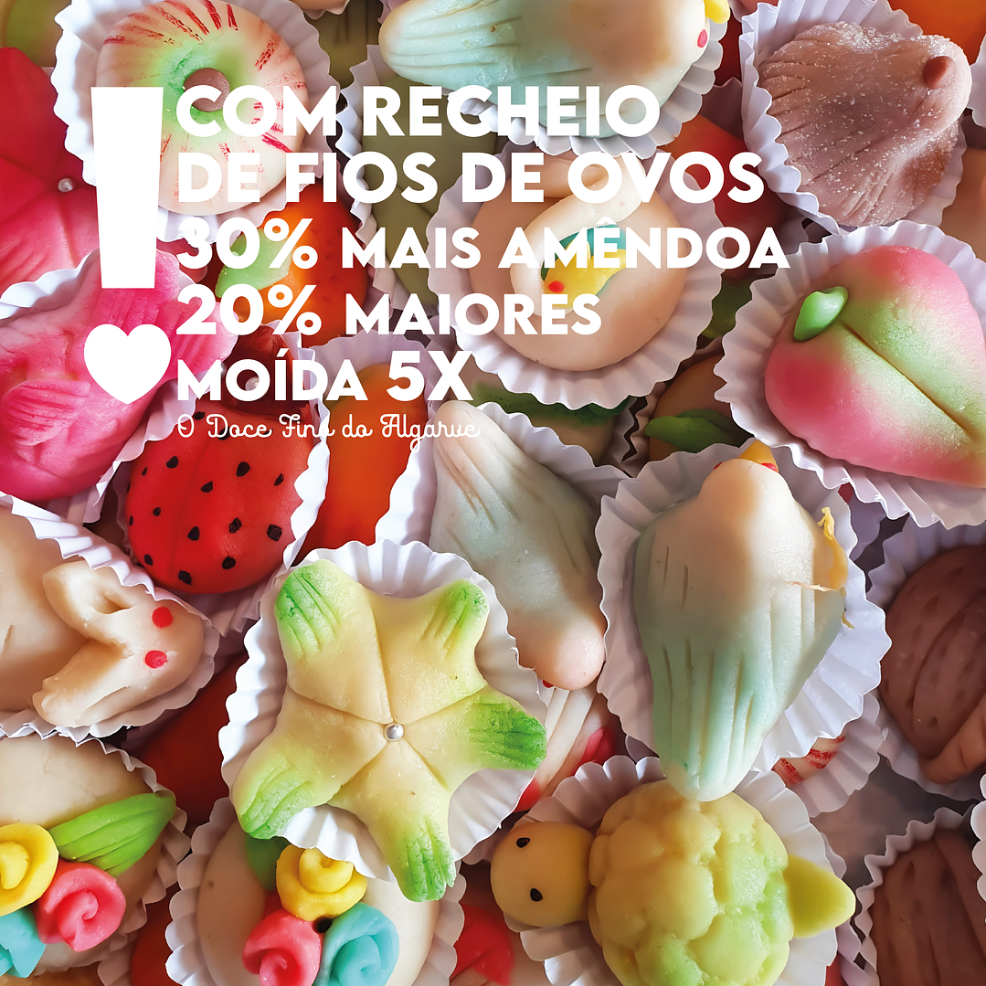 Docinhos do Algarve de Botelhas com recheio de fios de ovos sortido 40gr. uni 1