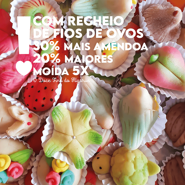 Docinhos do Algarve de Botelhas com recheio de fios de ovos sortido 40gr. uni 1