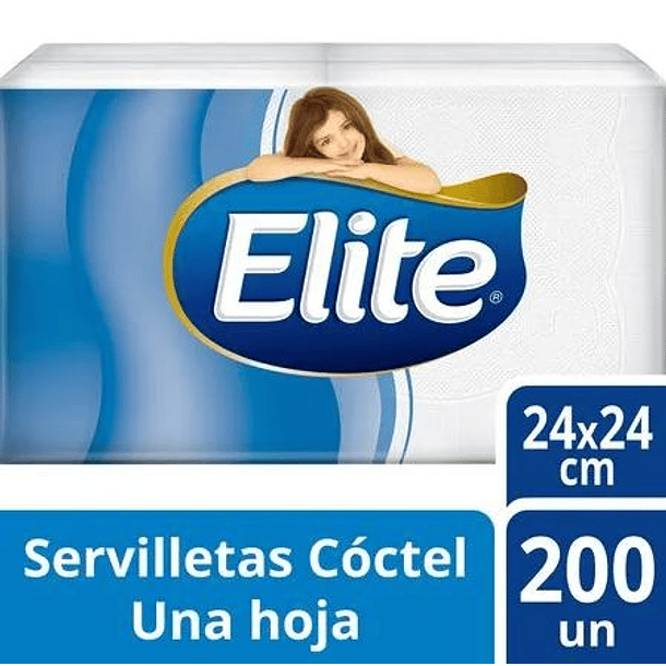 Servilletas Elite Cóctel 200 un.