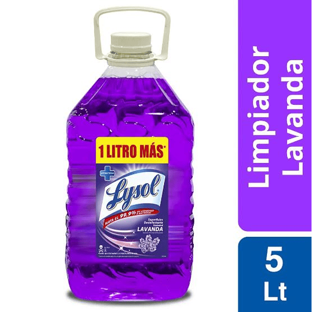 Limpiador de Pisos Lysol 5L Lavanda