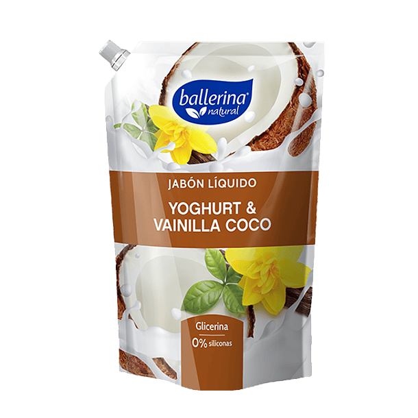 Jabón Líquido Ballerina Yoghurt Vainilla Coco 750 ml