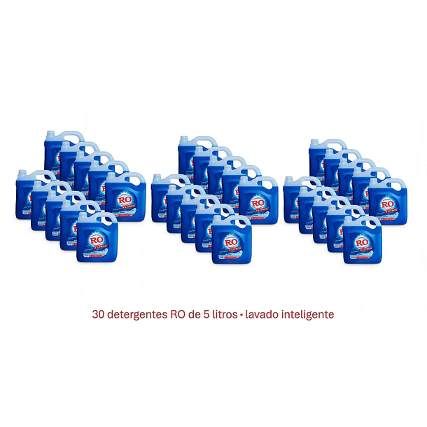 Detergente Ro 30 unidades de 5 litros 