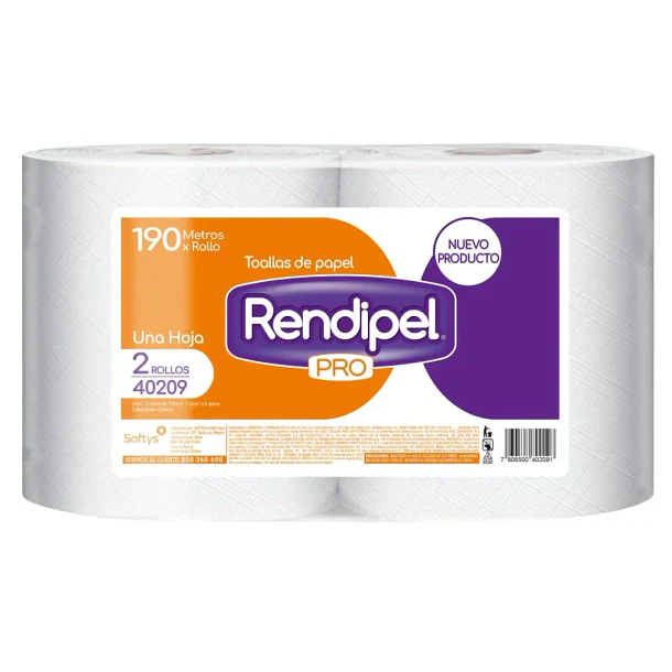 Toalla Rendipel 190 metros una hoja
