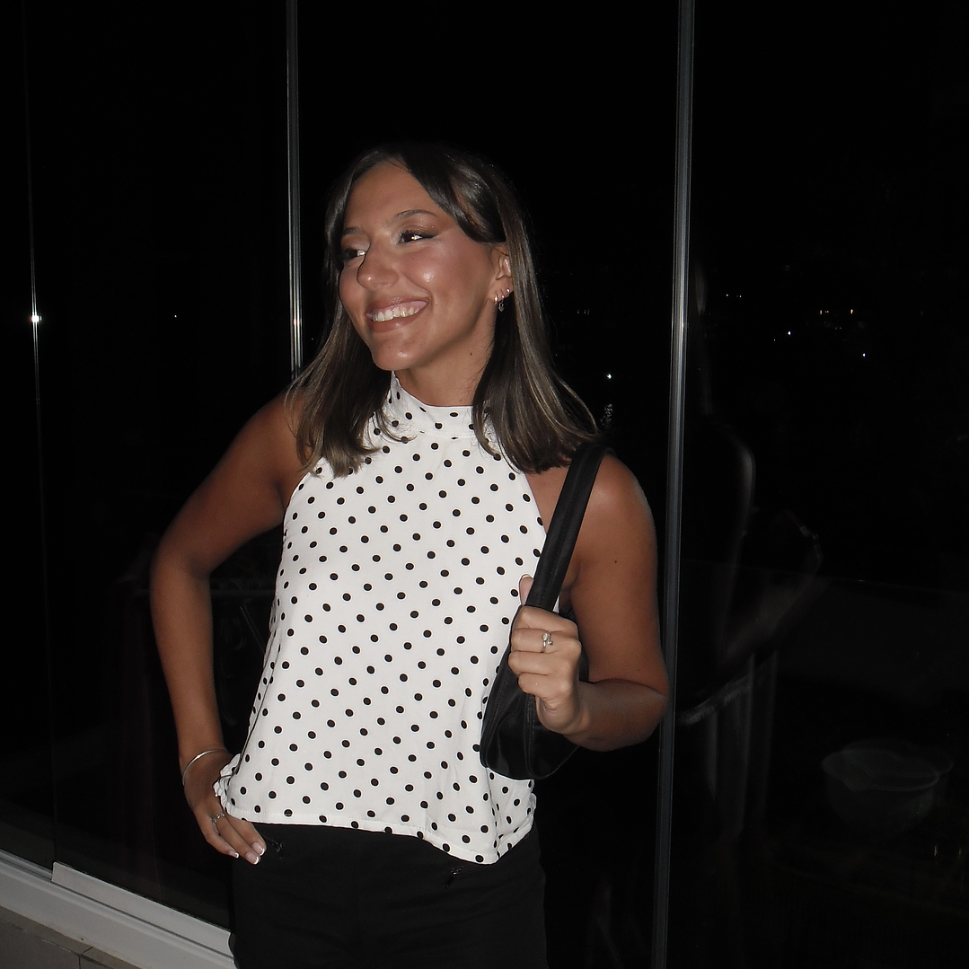 Top polka dots blanco 2