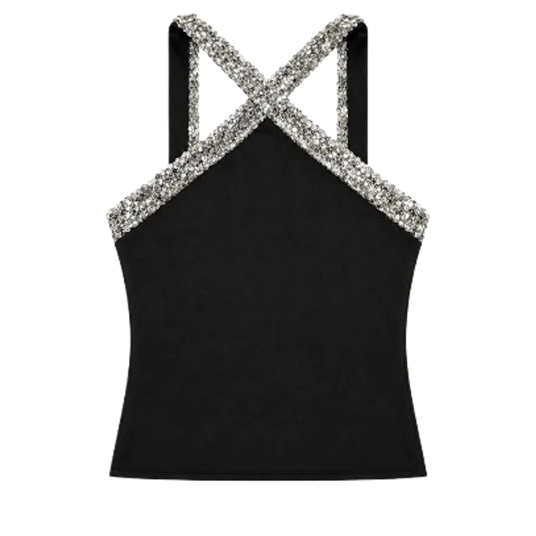 Sequins halter top 1
