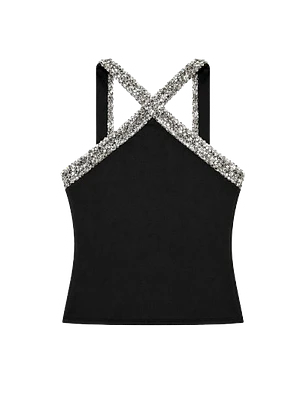 Sequins halter top