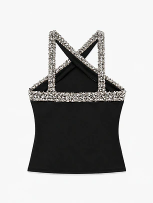 Sequins halter top