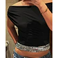 Off shoulder sequins top - Miniatura 2