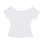 Button detail off shoulder white top - Miniatura 5