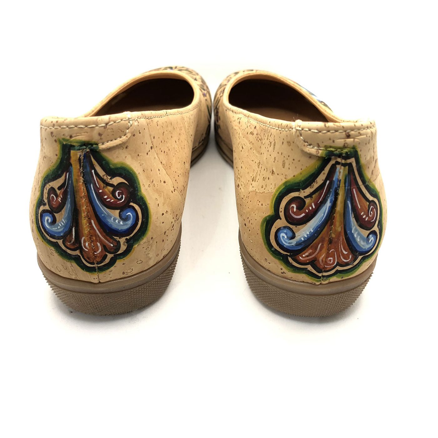Sapato Cortiça Pintura de Coimbra Colorido