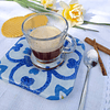 Chávena Café Azulejo Azul e Branco