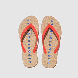 Beach Flip-Flops Nat & Vermelho