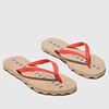 Beach Flip-Flops Nat & Vermelho