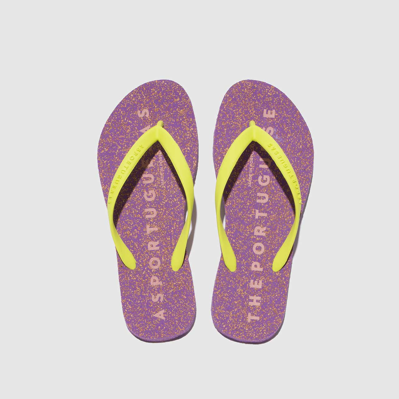 Beach Flip-Flops Roxo & Amarelo