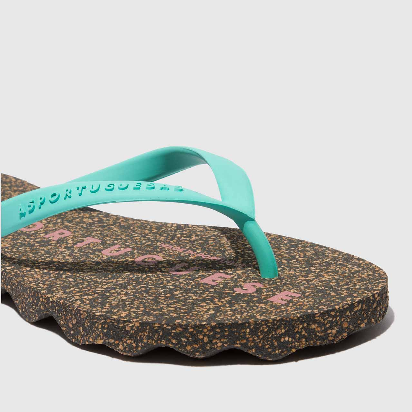 Beach Flip-Flops Preto & Verde