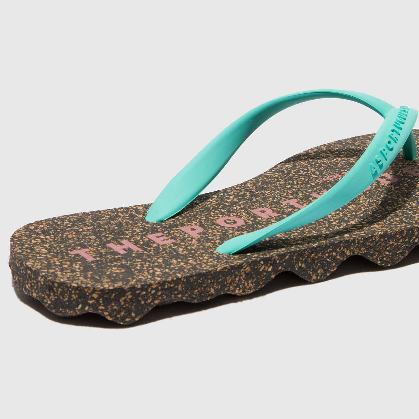 Beach Flip-Flops Preto & Verde