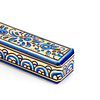 Caneta Pintada à Mão com Caixa em Madeira Azul