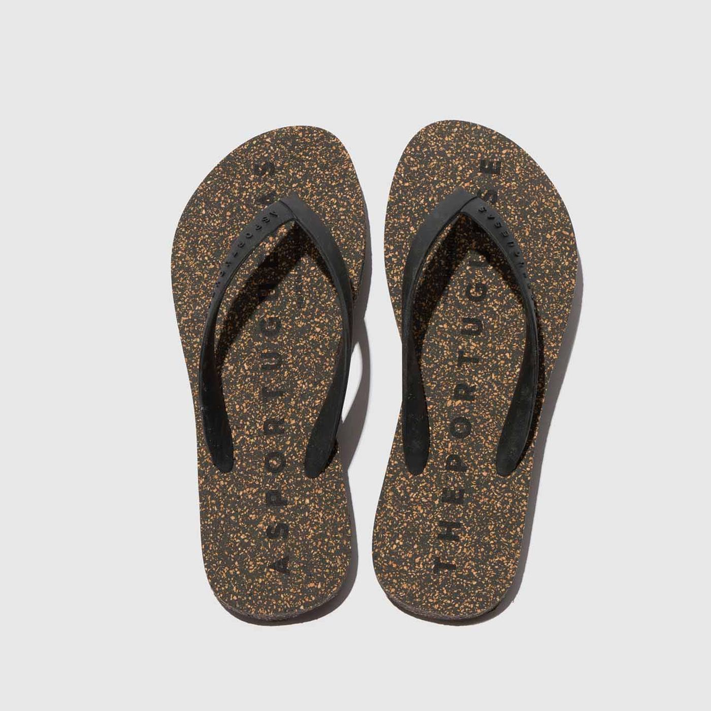 Beach Flip-Flops Black & Black