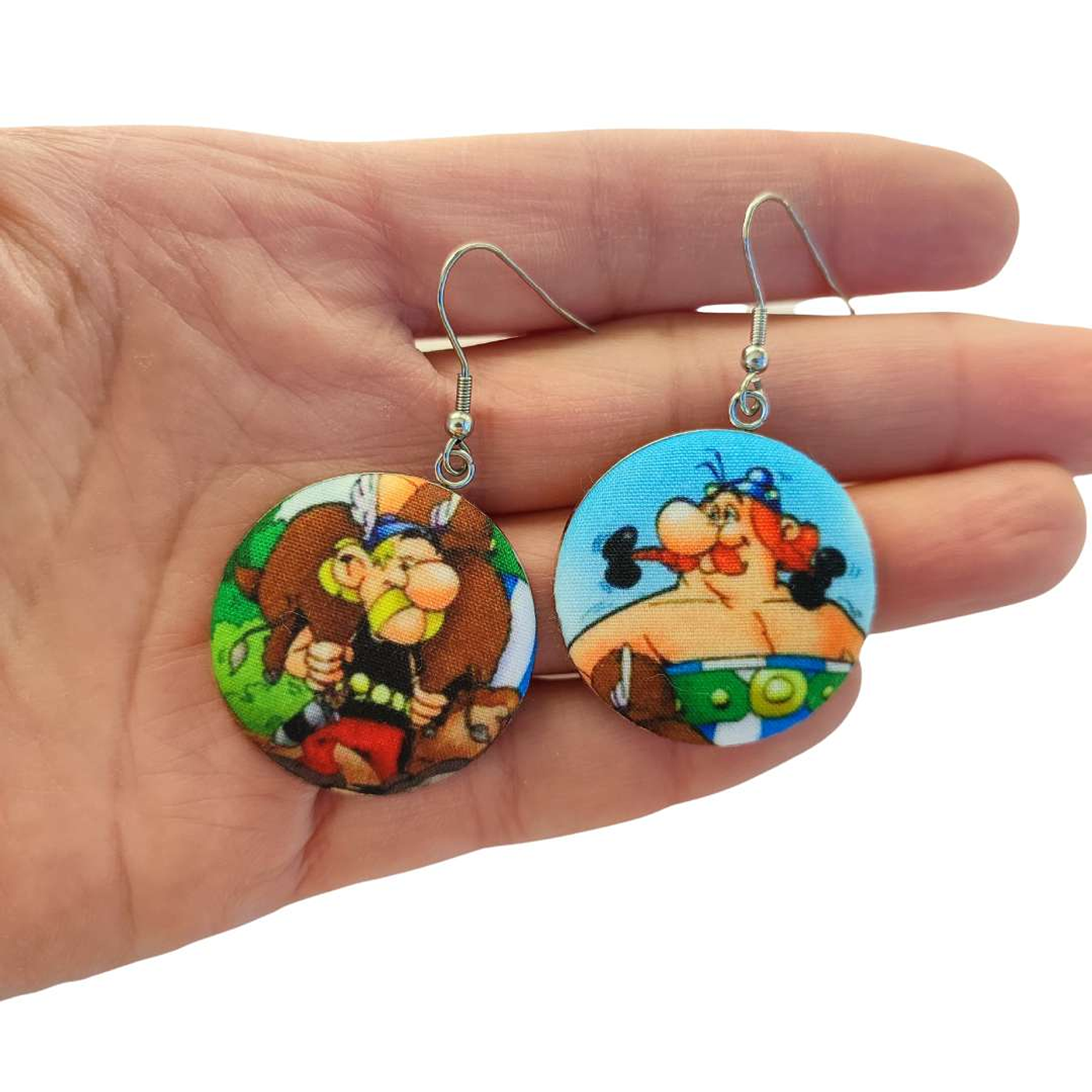 Brincos Asterix e Obelix Redondos