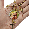 Terço Santo António Dourado 